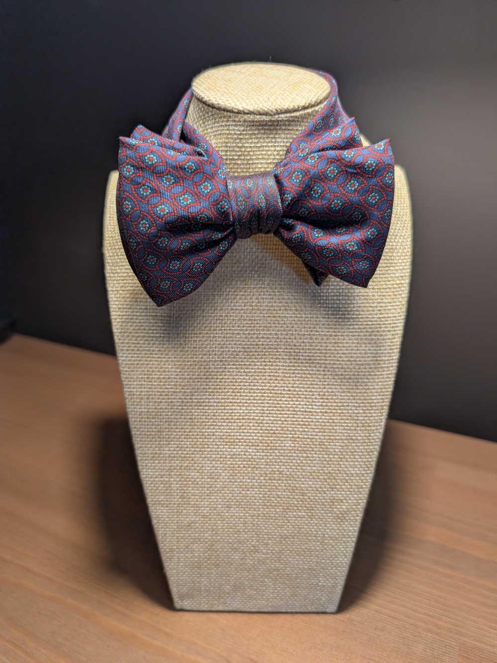 Silk Women's Bowtie - Handmade From Upcycled Necktie